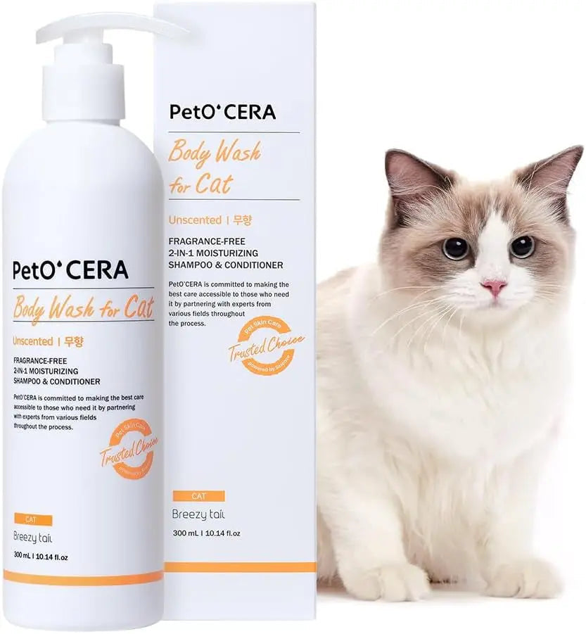 All-in-One Cat Shampoo & Conditioner Hypoallergenic Itch Relief 10.1oz