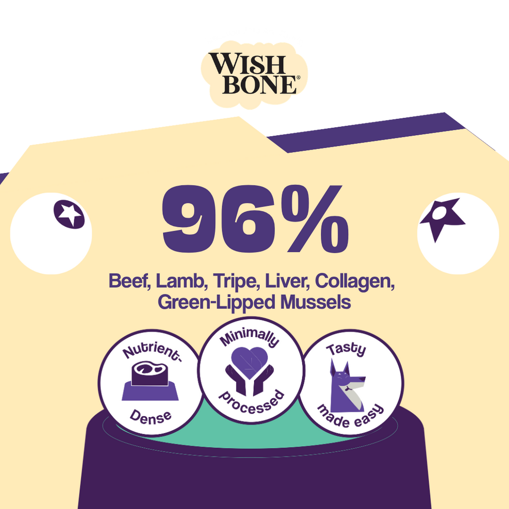 Wishbone Air-Dried Beef & Lamb Recipe Dog Food - 454g