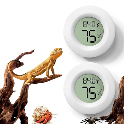 2 Pack Reptile Thermometer Hygrometer Digital Tank Gauge Accurate