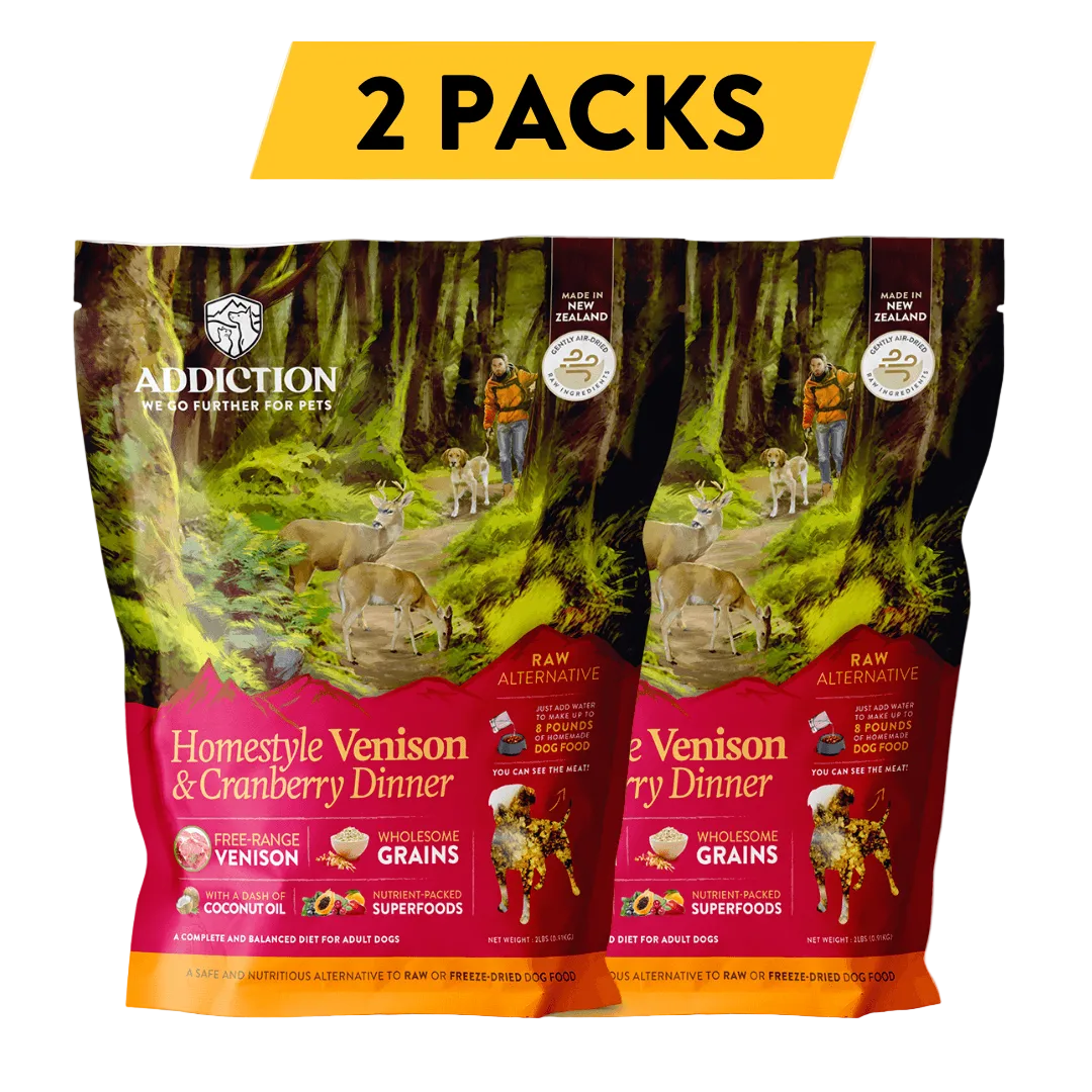 Homestyle Venison & Cranberry Dinner Air-Dried Dog Food