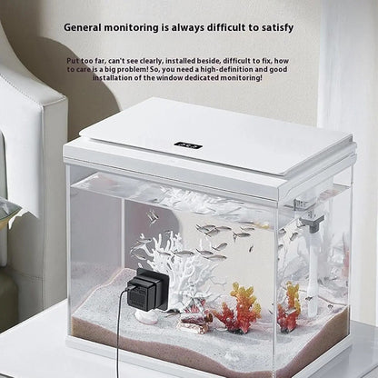 2K HD Aquarium WiFi Camera with Night Vision & Smart Monitoring