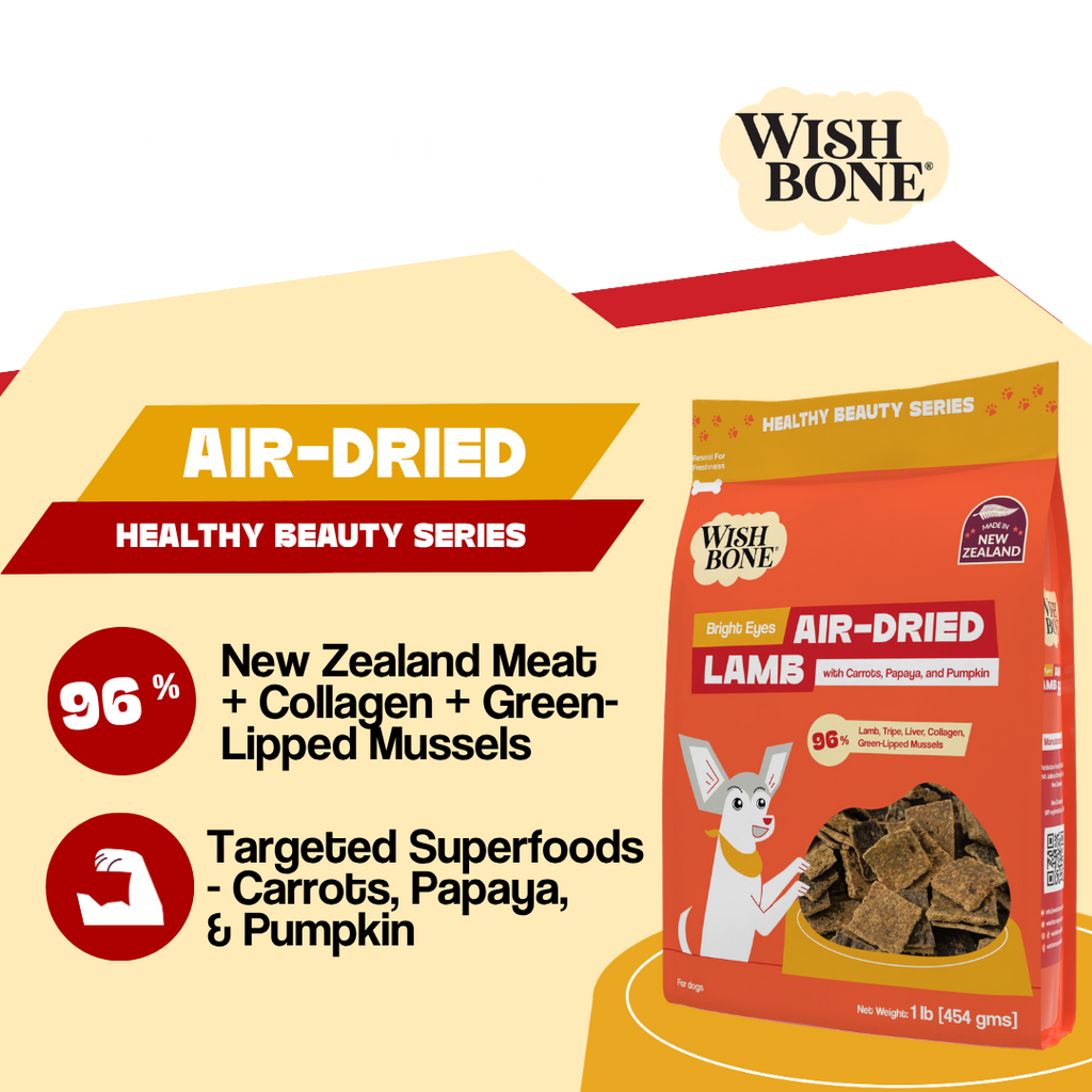 Wishbone Air-Dried Lamb Recipe Dog Food - 454g