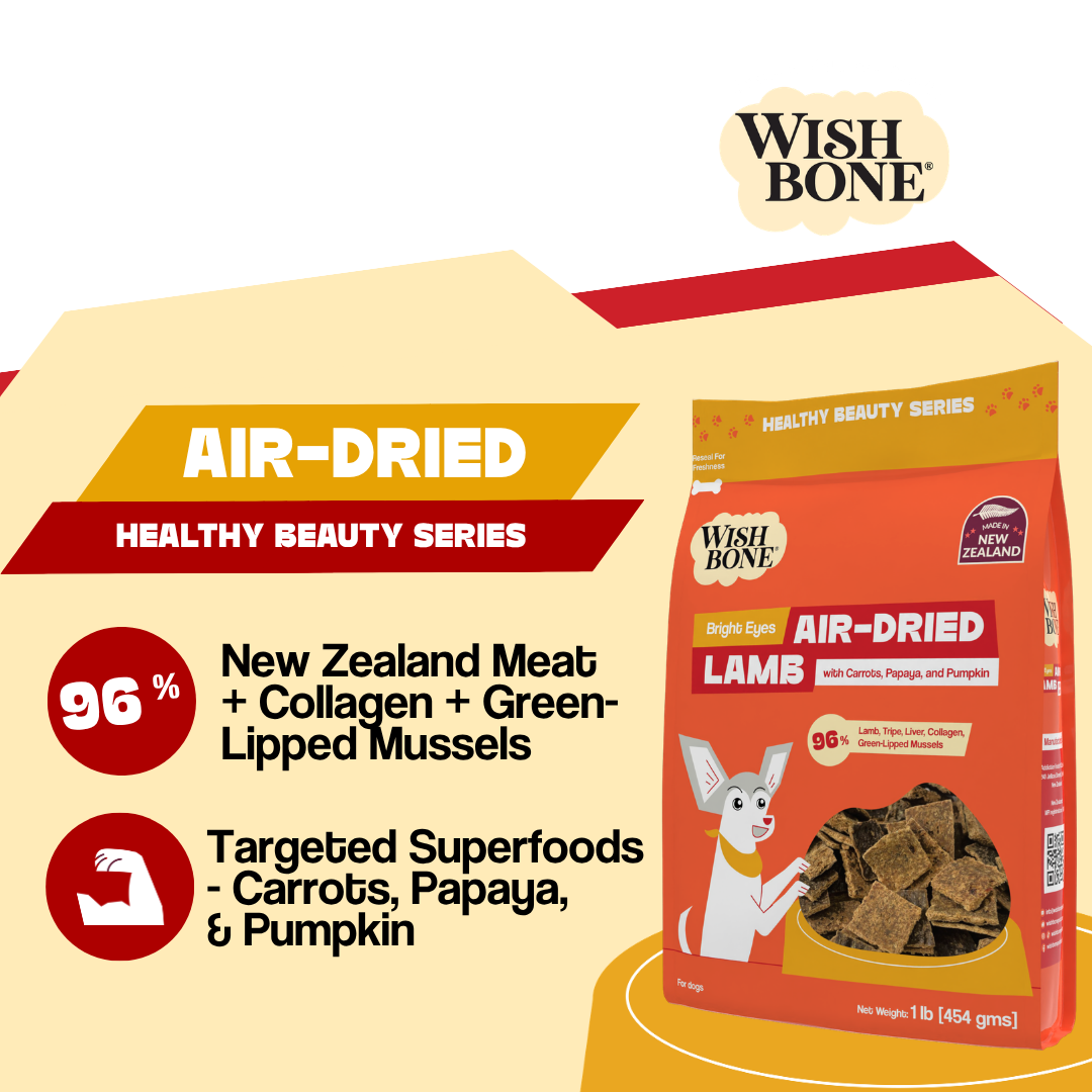 Wishbone Air-Dried Lamb Recipe Dog Food - 454g