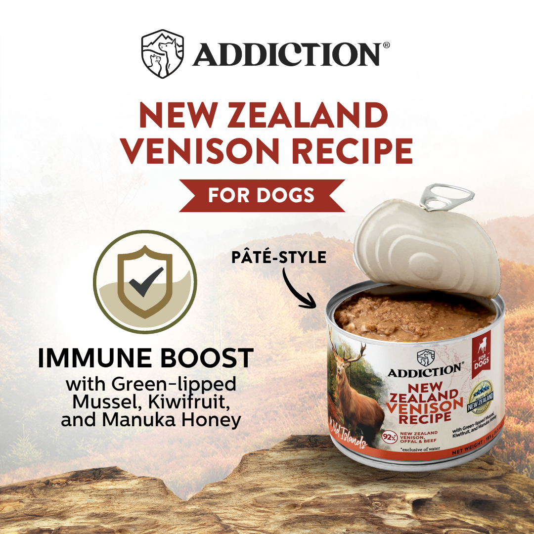 Wild Islands New Zealand Venison Recipe Premium Grain-free Canned Dog Food 185g