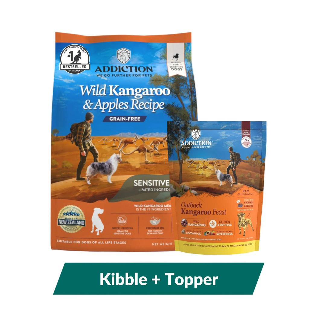 Addiction Outback Kangaroo Feast & Wild Kangaroo & Apples Dry Dog Food Bundle