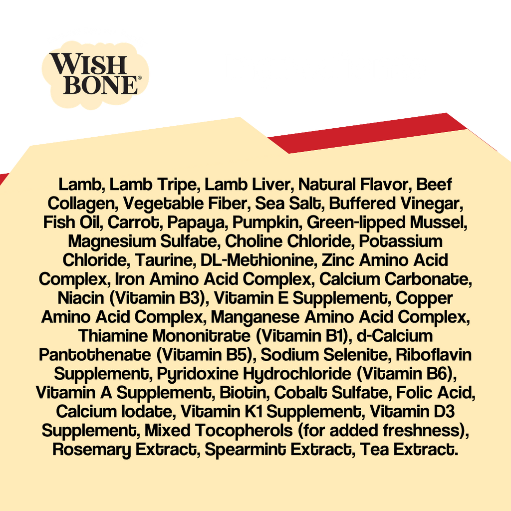 Wishbone Air-Dried Lamb Recipe Dog Food - 454g