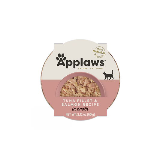 Applaws Tuna Fillet  & Salmon In Broth Wet Cat (2.12oz)