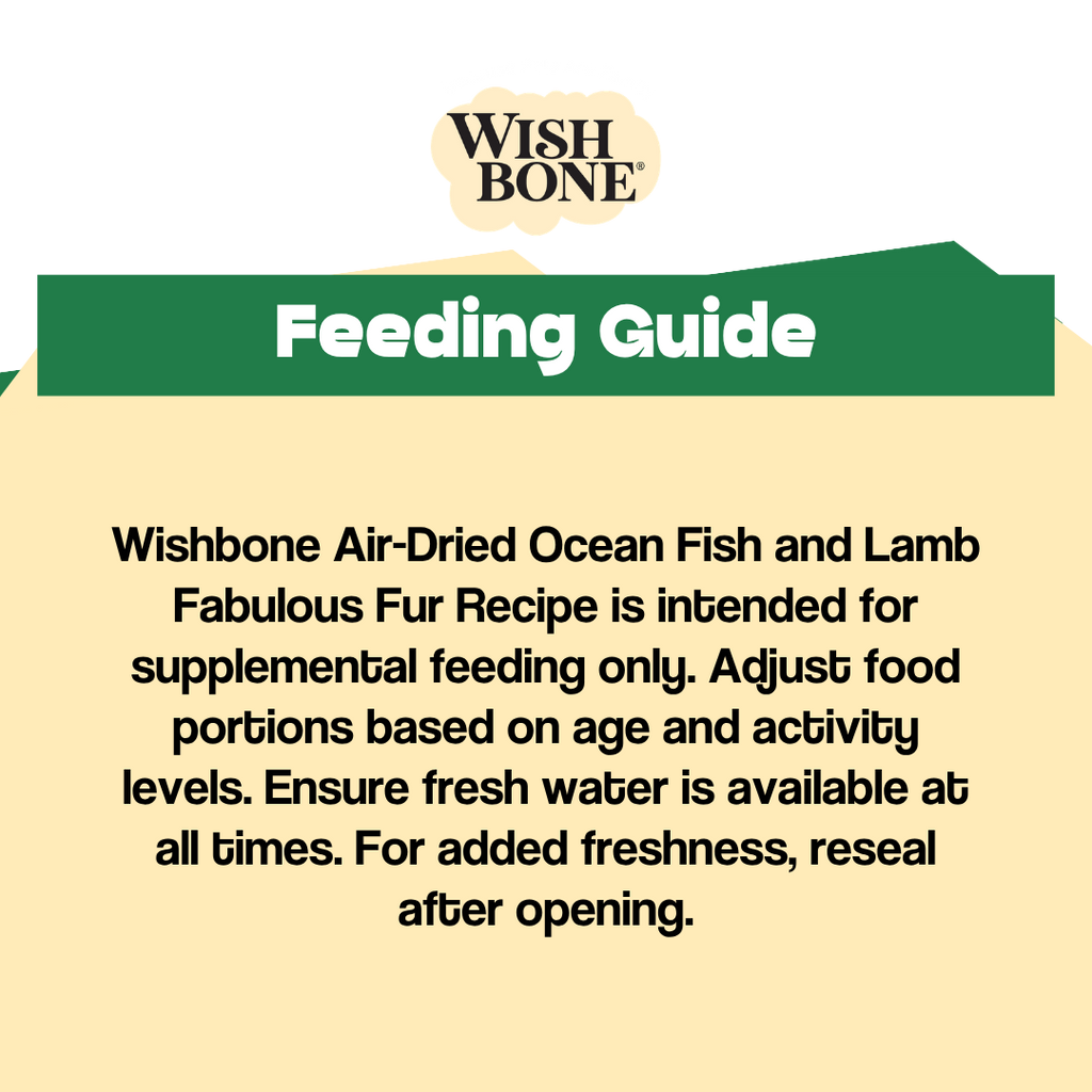 Wishbone Air-Dried Ocean Fish & Lamb Recipe Dog Food - 454g