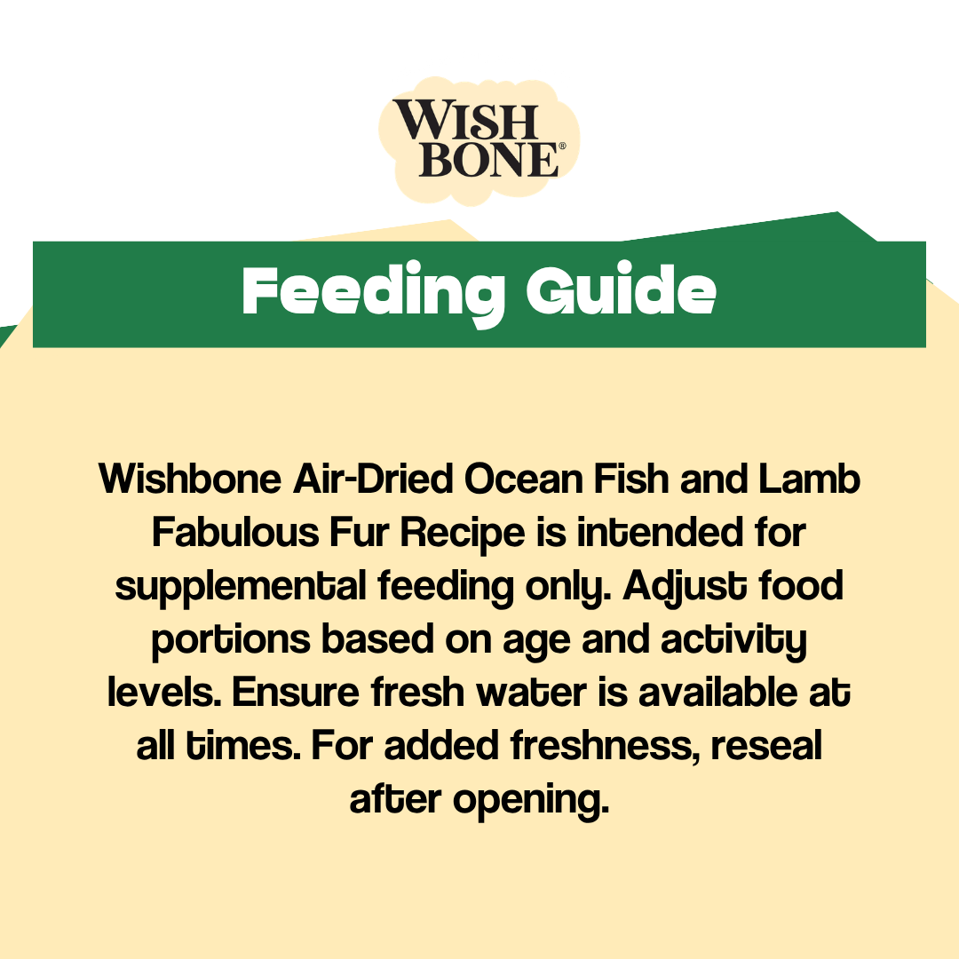 Wishbone Air-Dried Ocean Fish & Lamb Recipe Dog Food - 454g