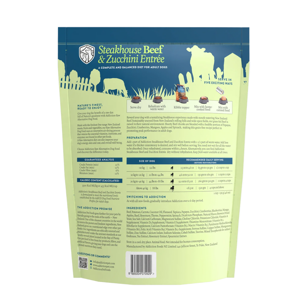Steakhouse Beef & Zucchini Air-Dried Dog Food