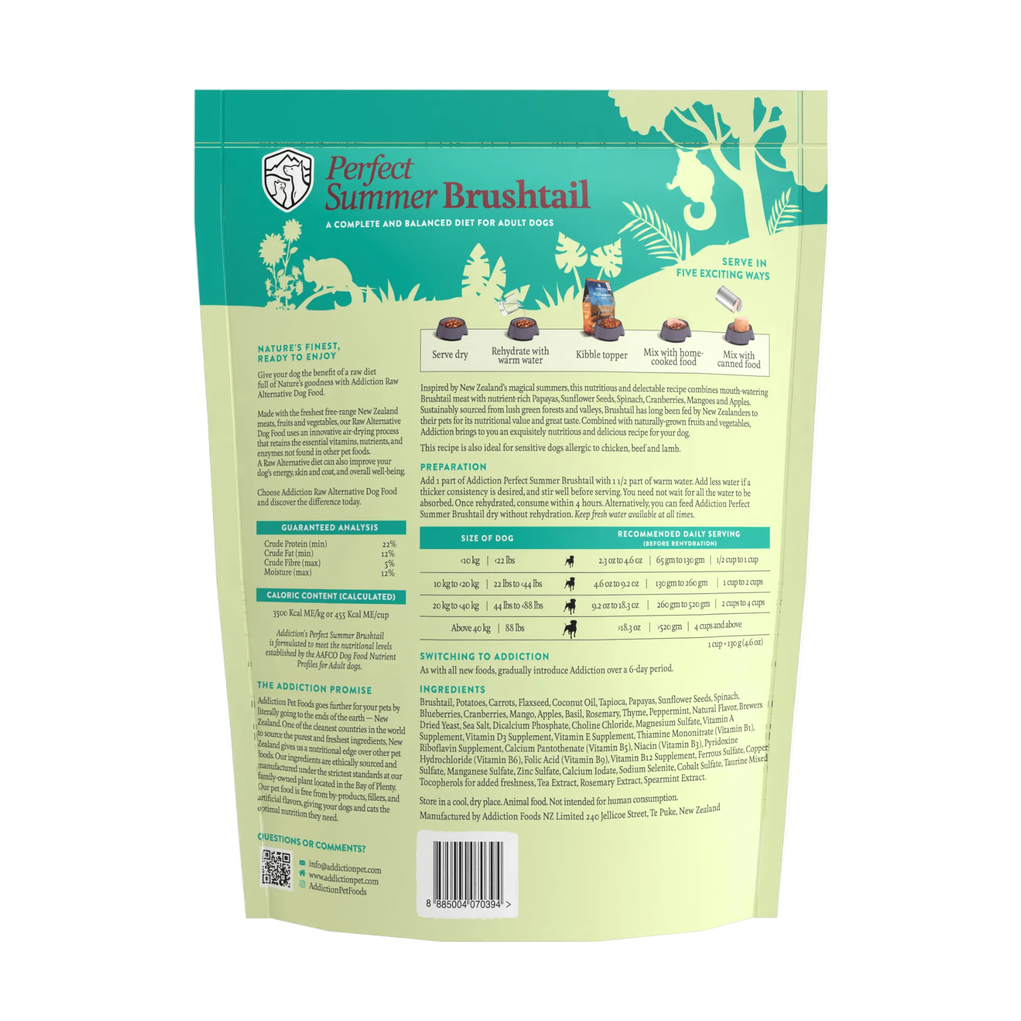 Perfect Summer Brushtail Air-Dried Dog Food