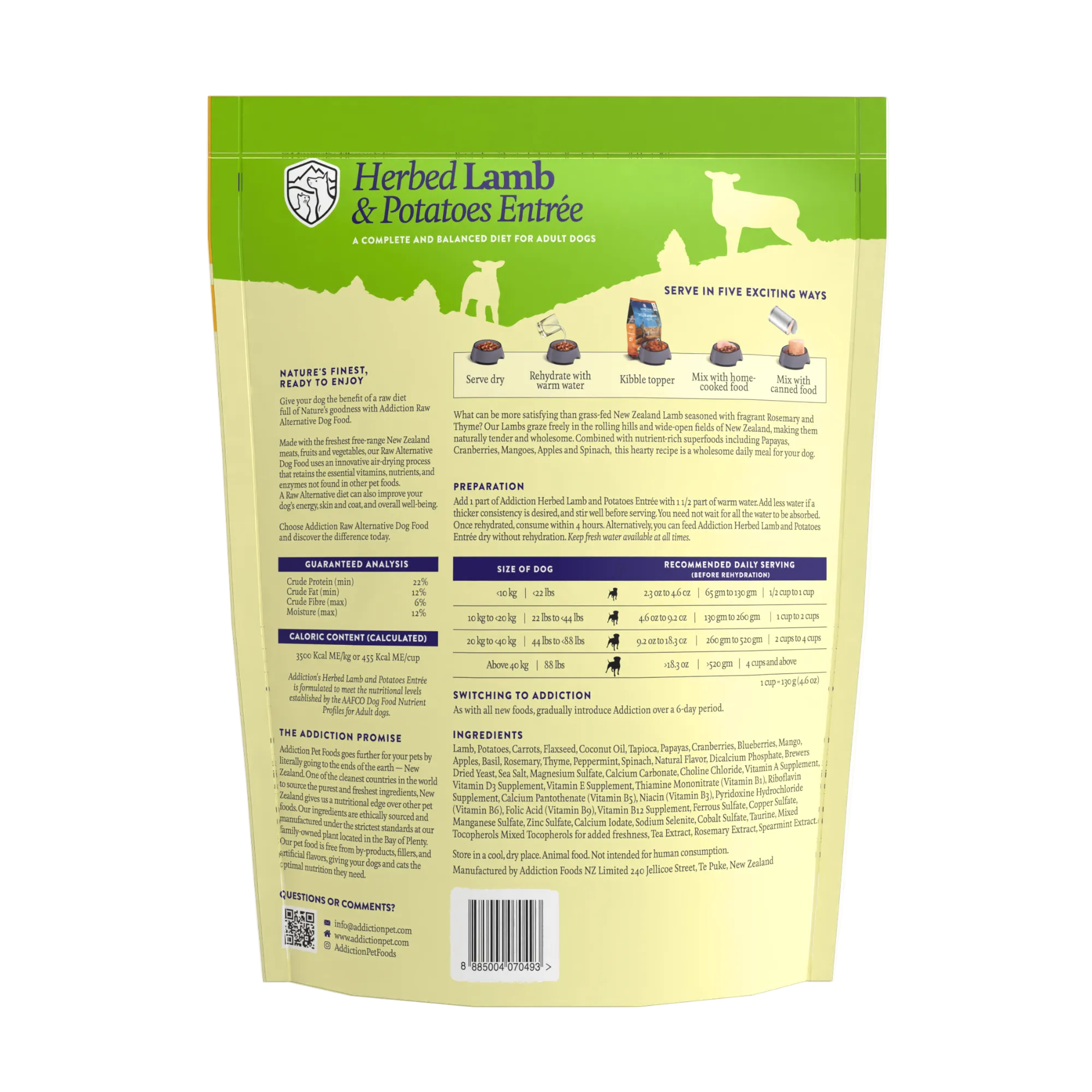 Herbed Lamb & Potatoes Air-Dried Dog Food