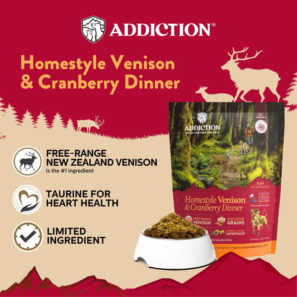 Homestyle Venison & Cranberry Dinner Air-Dried Dog Food