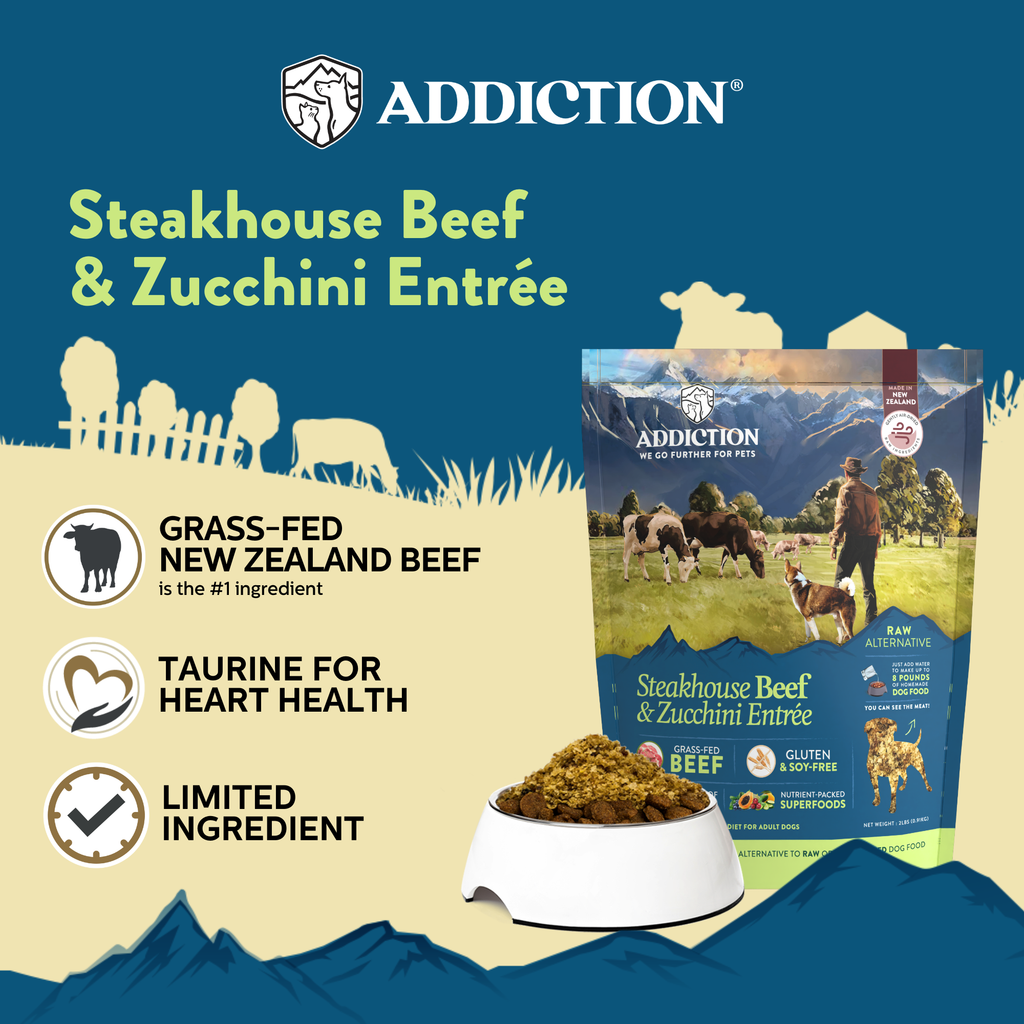 Steakhouse Beef & Zucchini Air-Dried Dog Food