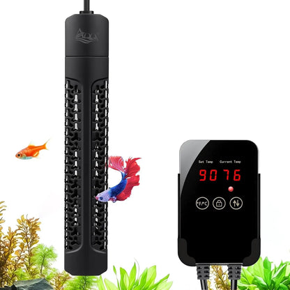 AQQA Aquarium Heater Quartz Submersible 500-1000W Overheat Protection Tank