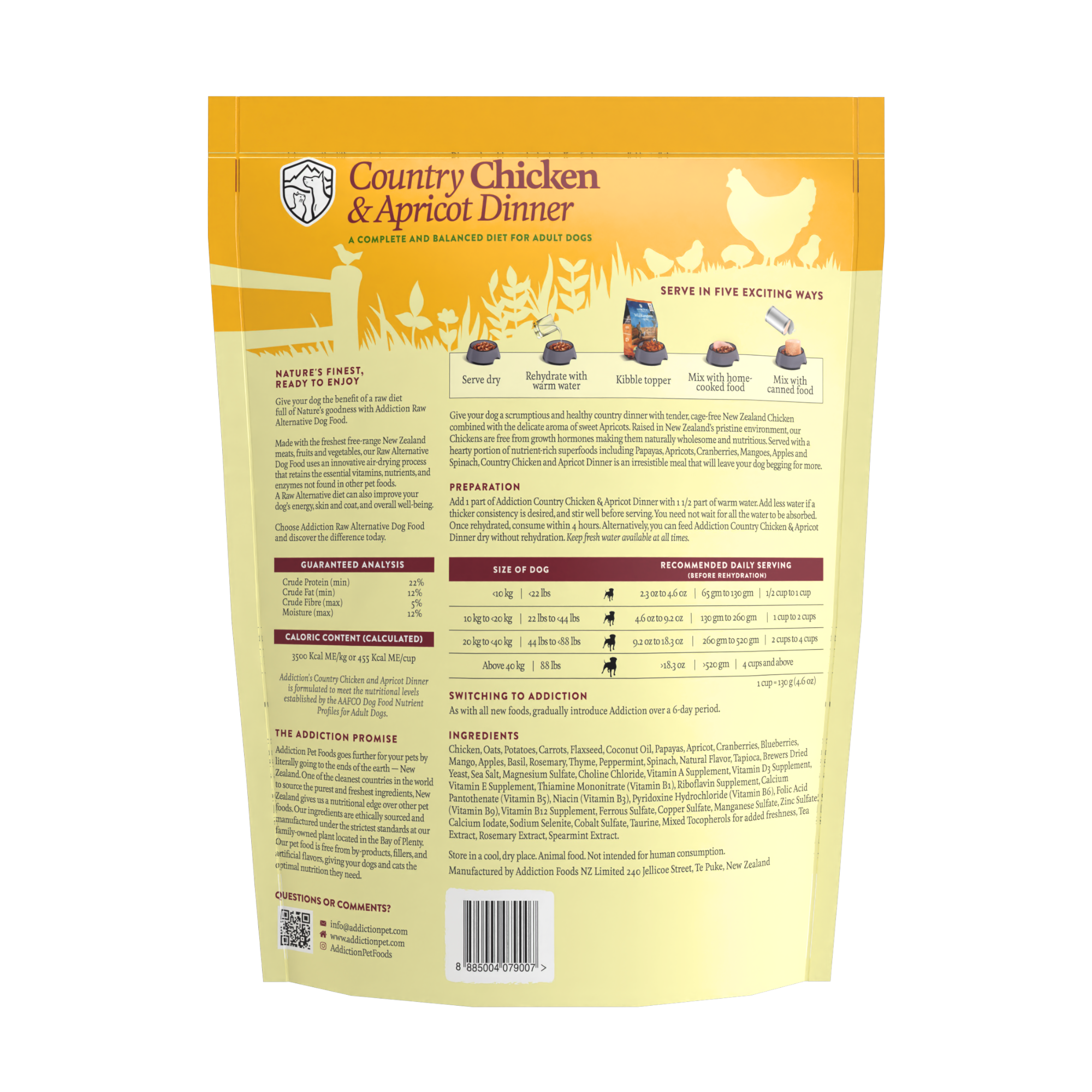 Country Chicken & Apricot Air-Dried Dog Food