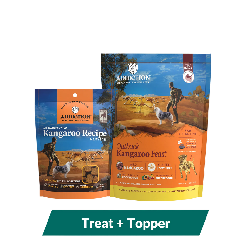 Addiction Kangaroo Air-Dried Dog Food & Treats Duo