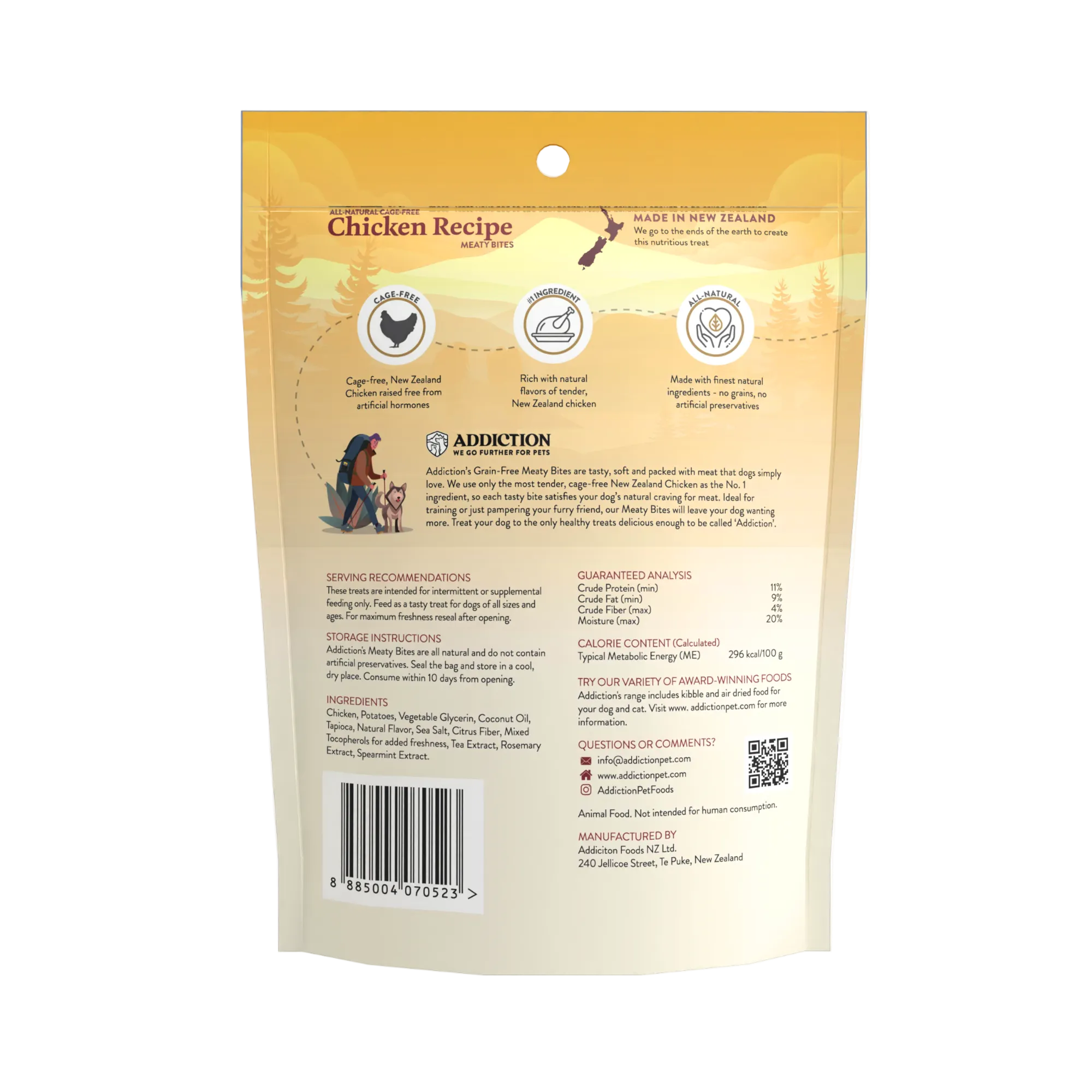 Chicken Meaty Bites - Hypoallergenic Dog Treats