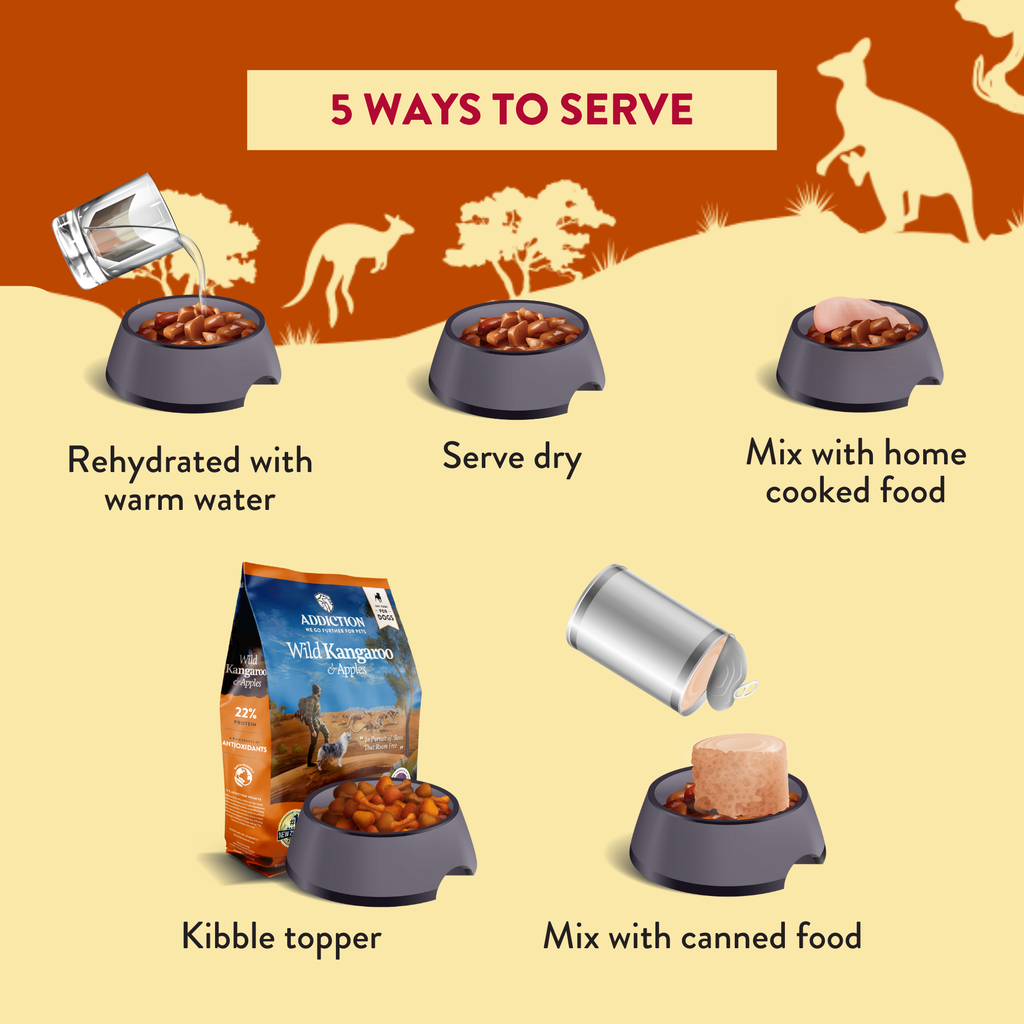 Addiction Outback Kangaroo Feast & Wild Kangaroo & Apples Dry Dog Food Bundle