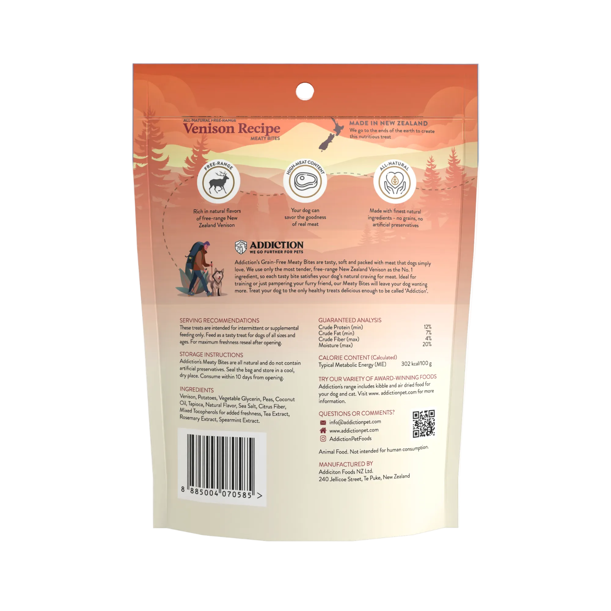 Venison Meaty Bites - Hypoallergenic Dog Treats