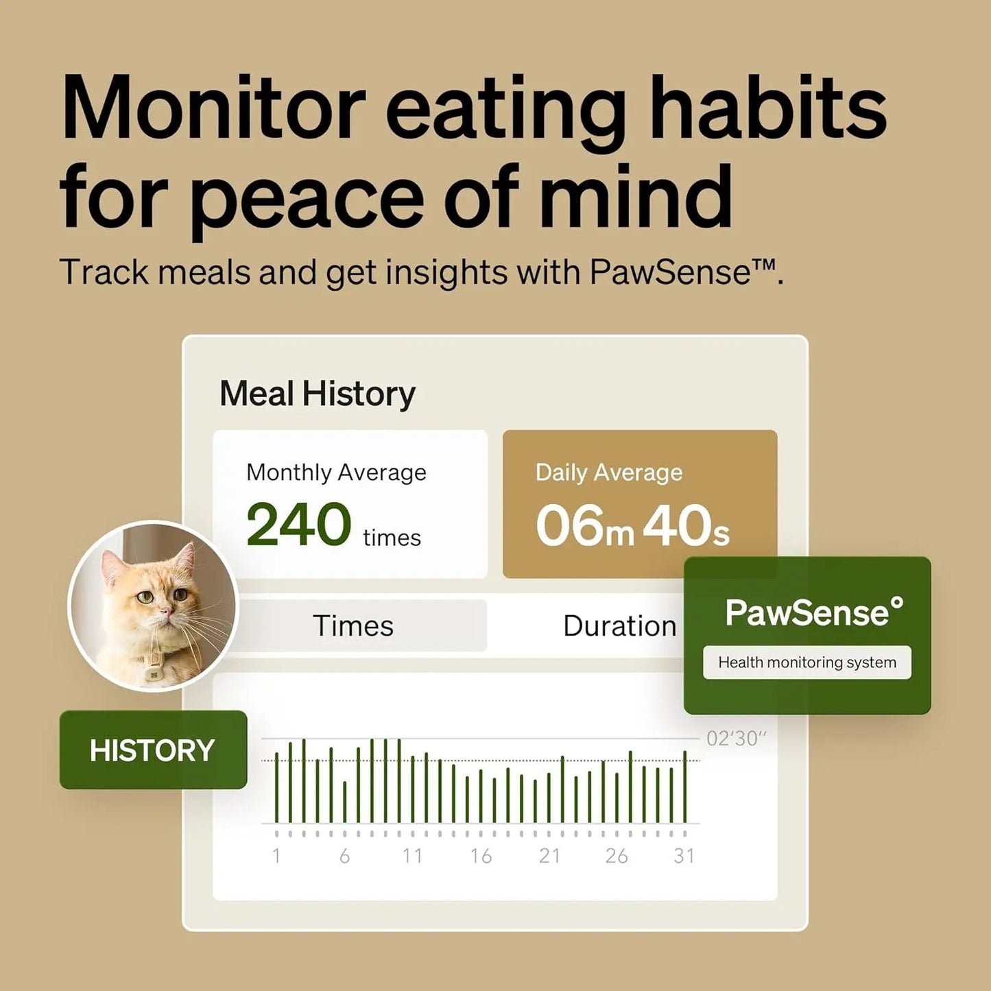 Automatic Cat Feeder with Collar Sensor & App Control for Multi-Cat Homes