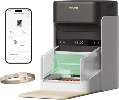 Automatic Cat Feeder with Collar Sensor & App Control for Multi-Cat Homes
