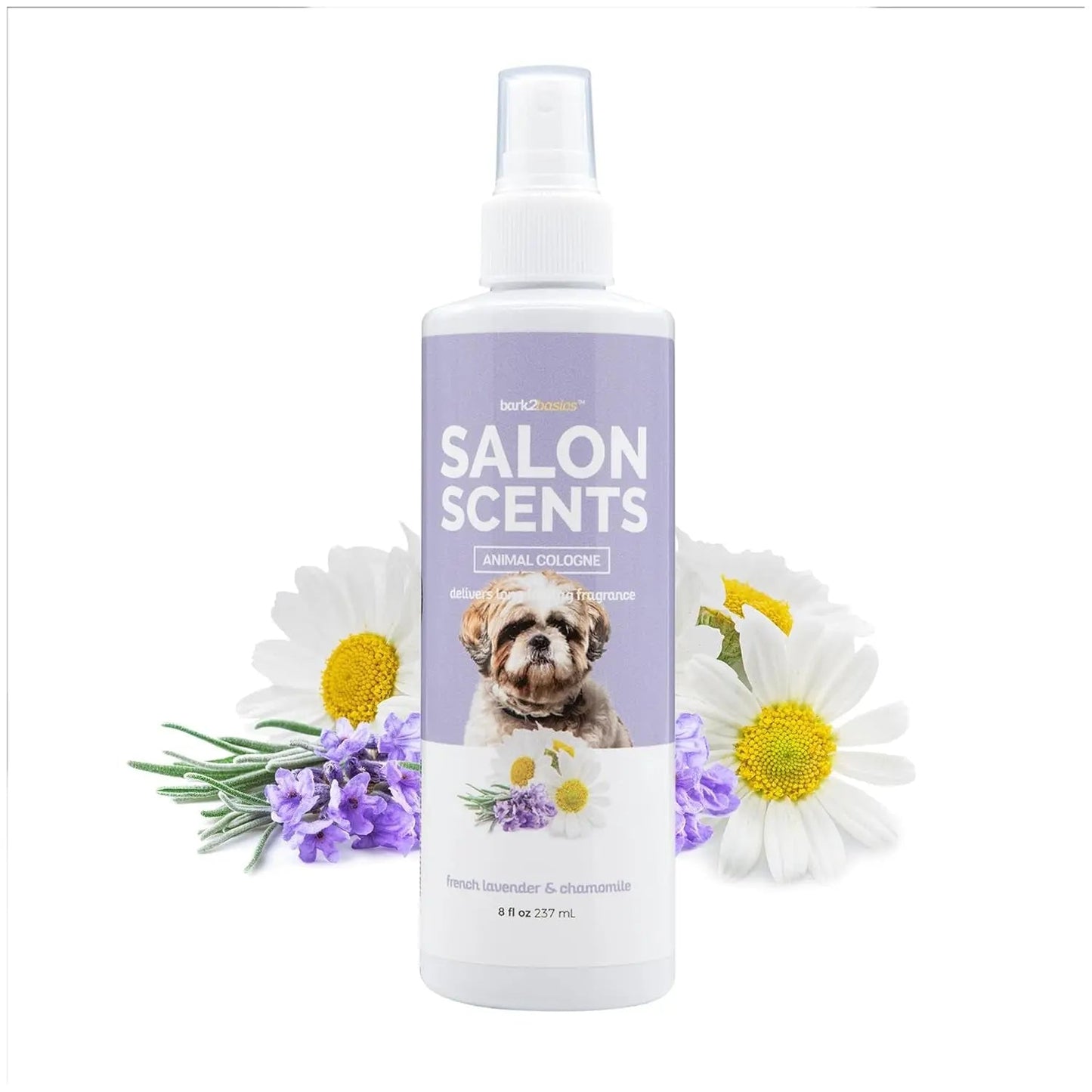 Bark2Basics Long Lasting Scents Professional Pet Cologne for Dogs & Cats, 8oz