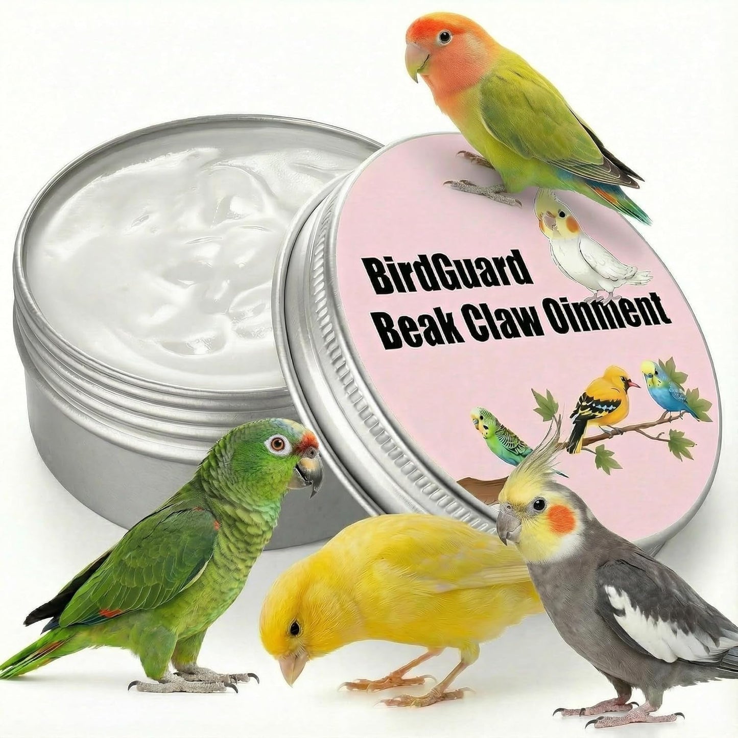Bird Beak Claw Moisturizer Balm Parrot Budgie Cockatiel Dry Beak Repair 2.5oz