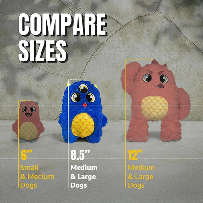 Bite Force Dog Toy with Squeaker for Aggressive Chewers (9 characters)