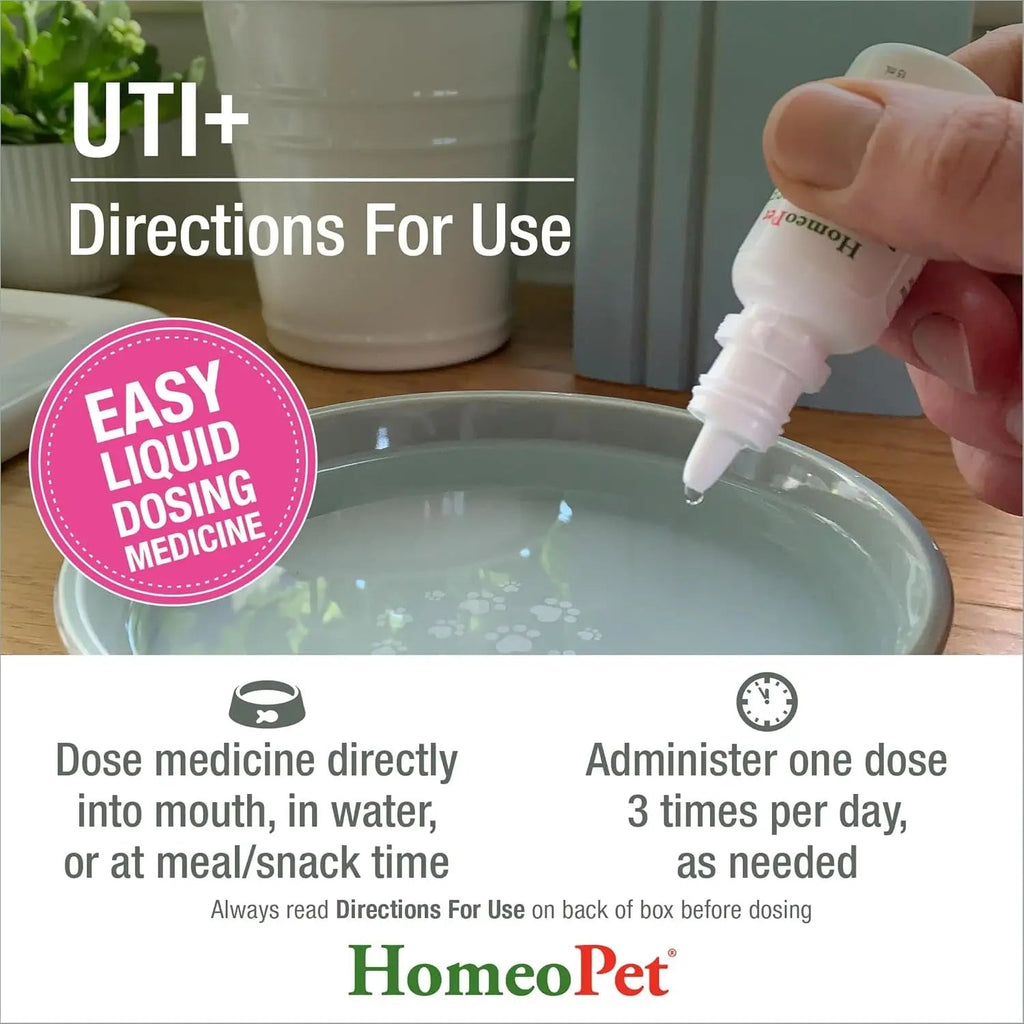 Cat UTI Relief Drops Natural Urinary Tract Support Supplement 15ml