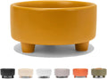 Ceramic Cat & Dog Pet Bowl, Elevated Stoneware Feeder, Dishwasher Safe