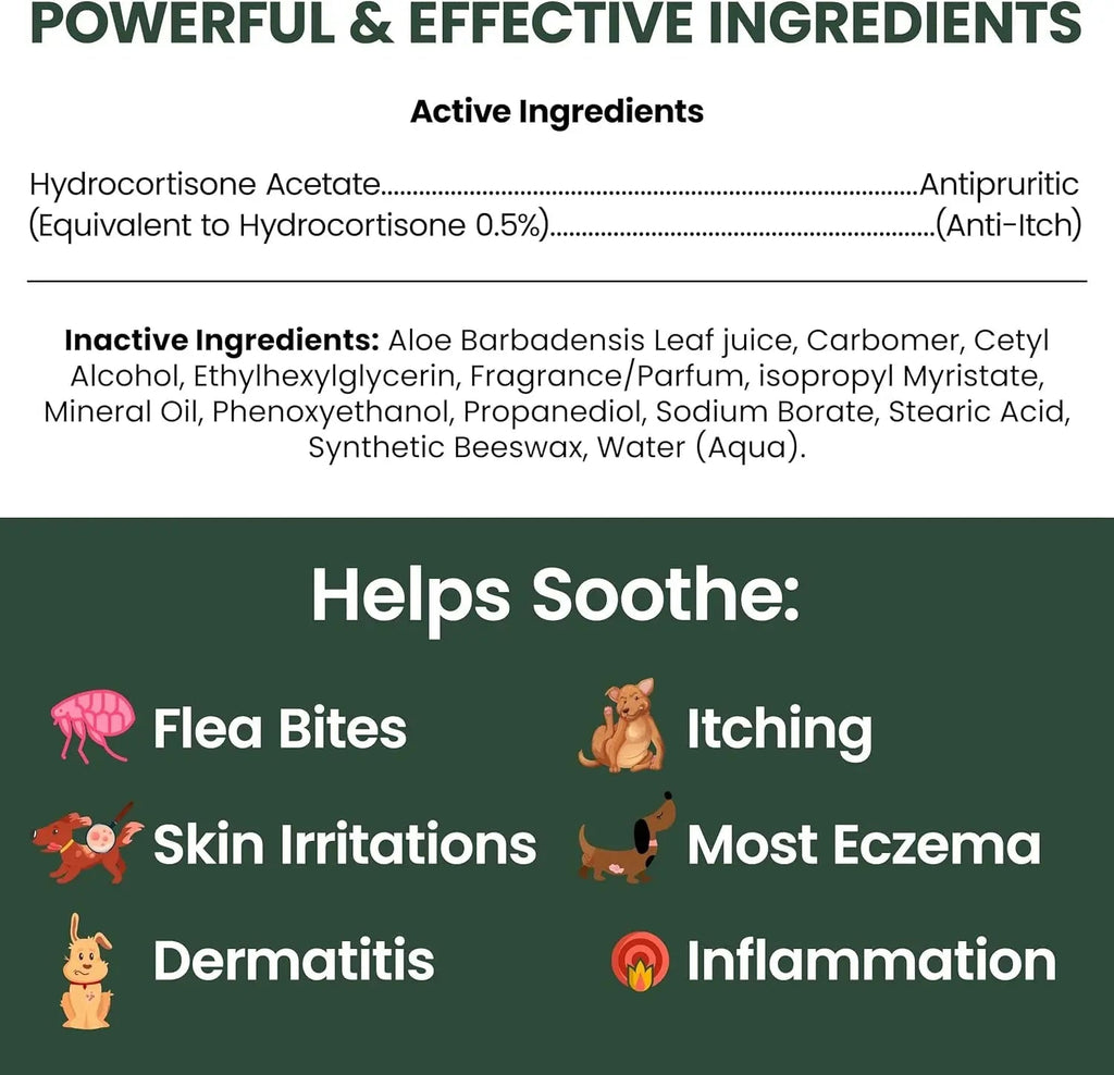 Dog Anti Itch Lotion Relief Skin Irritation Flea Bites USA