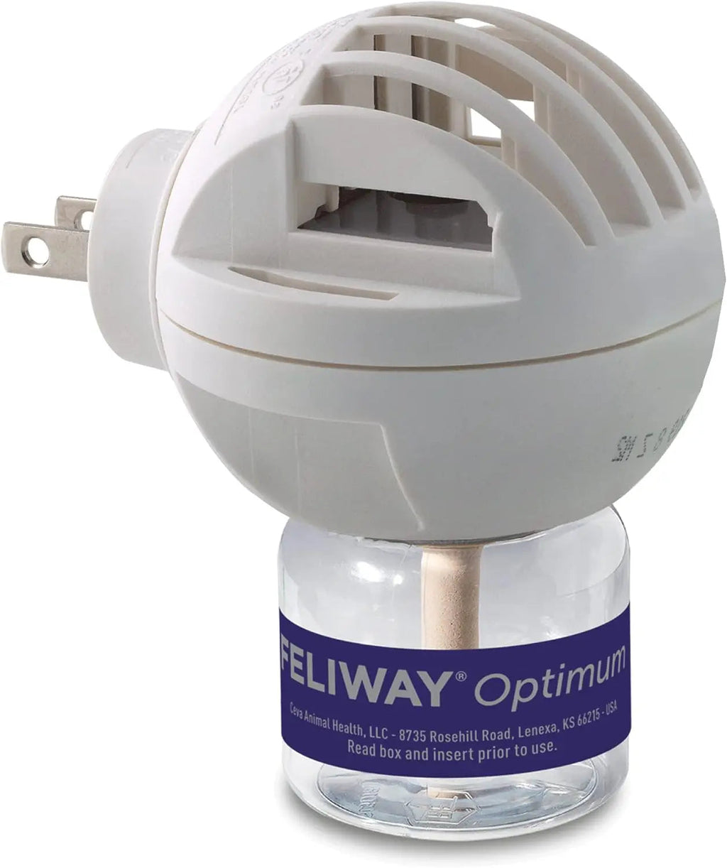 Feliway Optimum Cat Calming Diffuser Starter Kit, 48ml – 30-Day Stress Relief