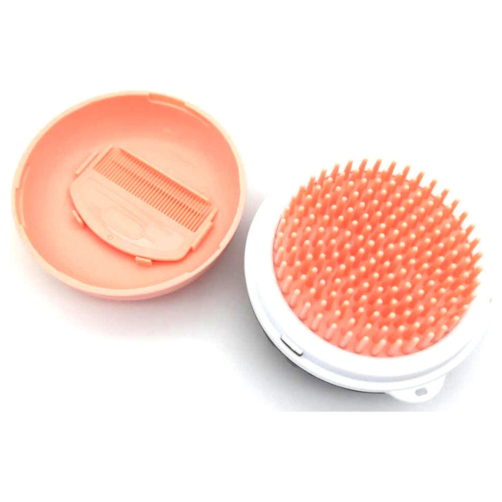 Pet Life ® 'Bravel' 3-in-1 Travel Pocketed Dual Grooming Brush and Pet Comb