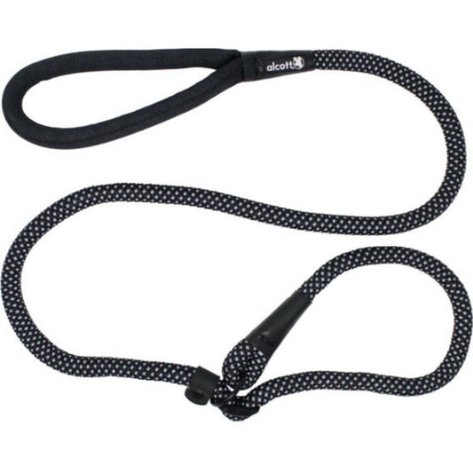 Alcott Slip Rope Leash Black (5ft x 3/4")
