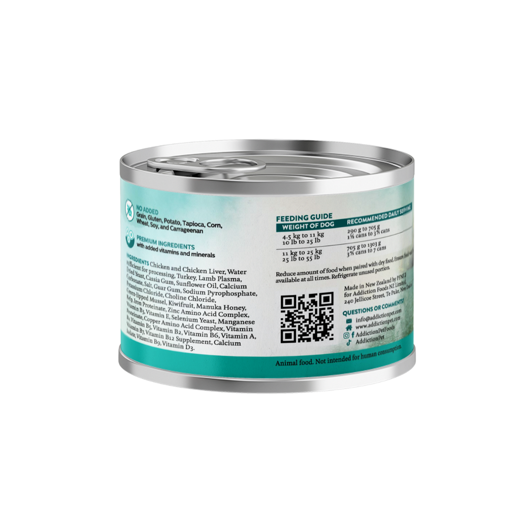 Wild Islands Island Chicken & Turkey Recipe Premium Grain-free Canned Dog Food 185g