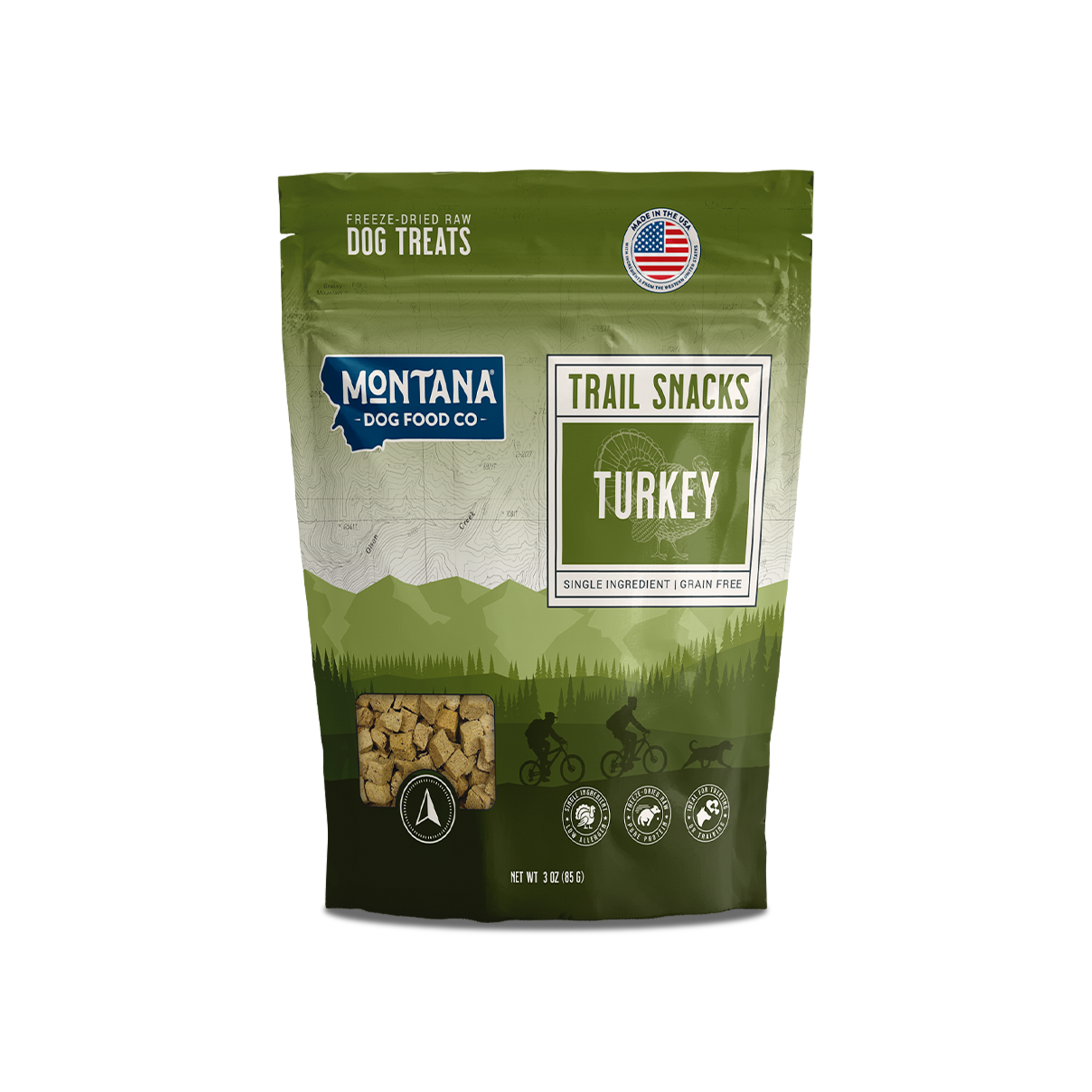 Turkey Heart Freeze-dried Raw Trail Snacks (Treats) for Dogs 3oz