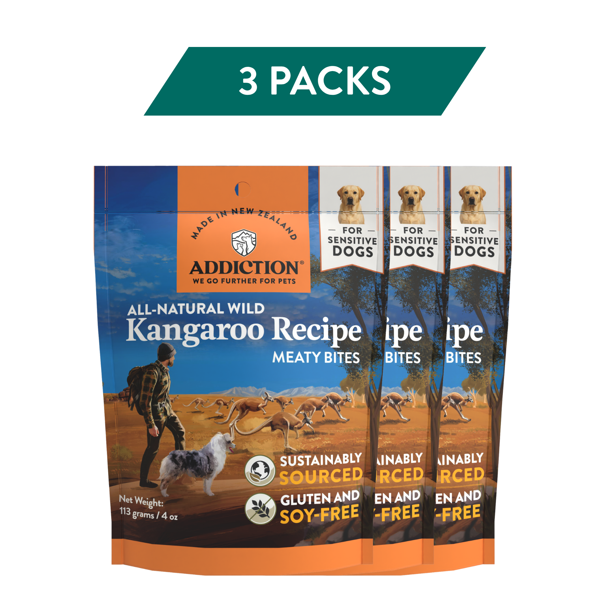 Meaty Bites Grain-free Premium Kangaroo Dog Treats