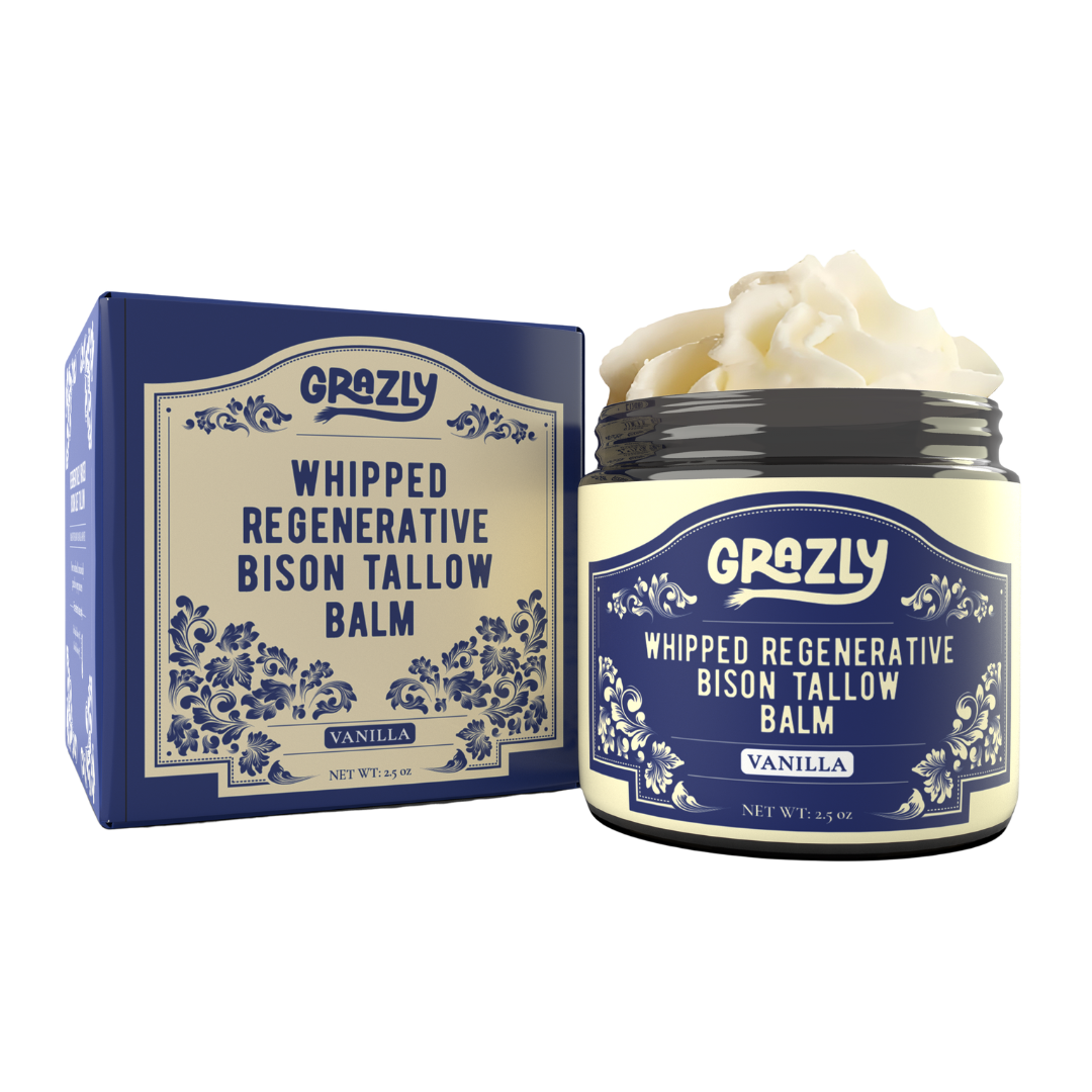 Whipped Bison Tallow & Manuka Honey Moisturizing Balm