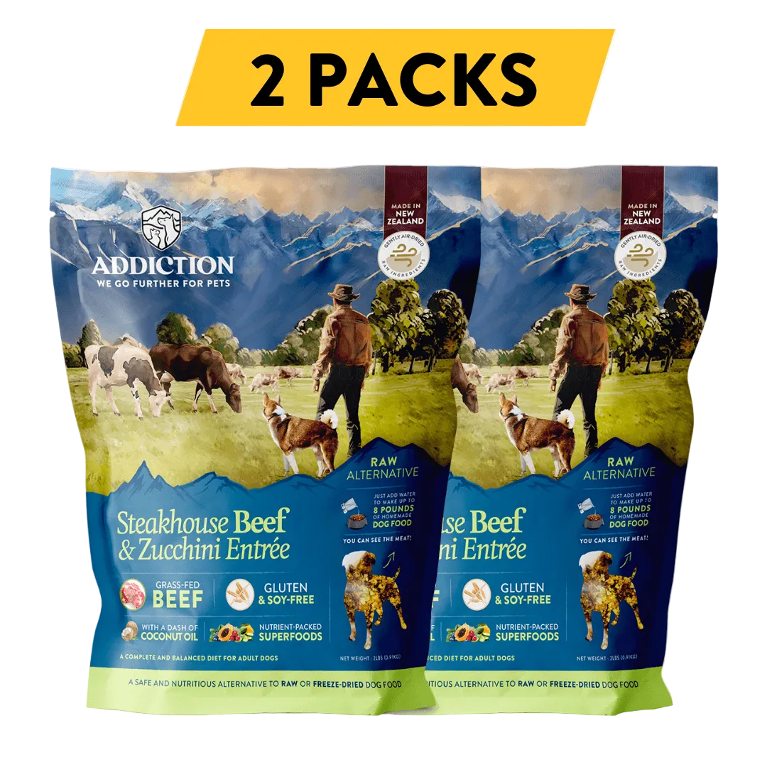 Steakhouse Beef & Zucchini Air-Dried Dog Food