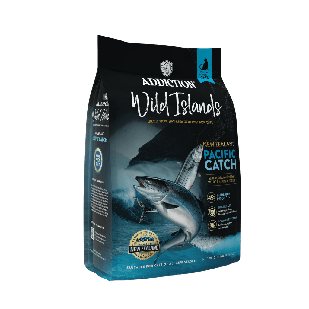 Wild Islands Pacific Catch Premium King Salmon Mackerel & Hoki Dry Cat Food