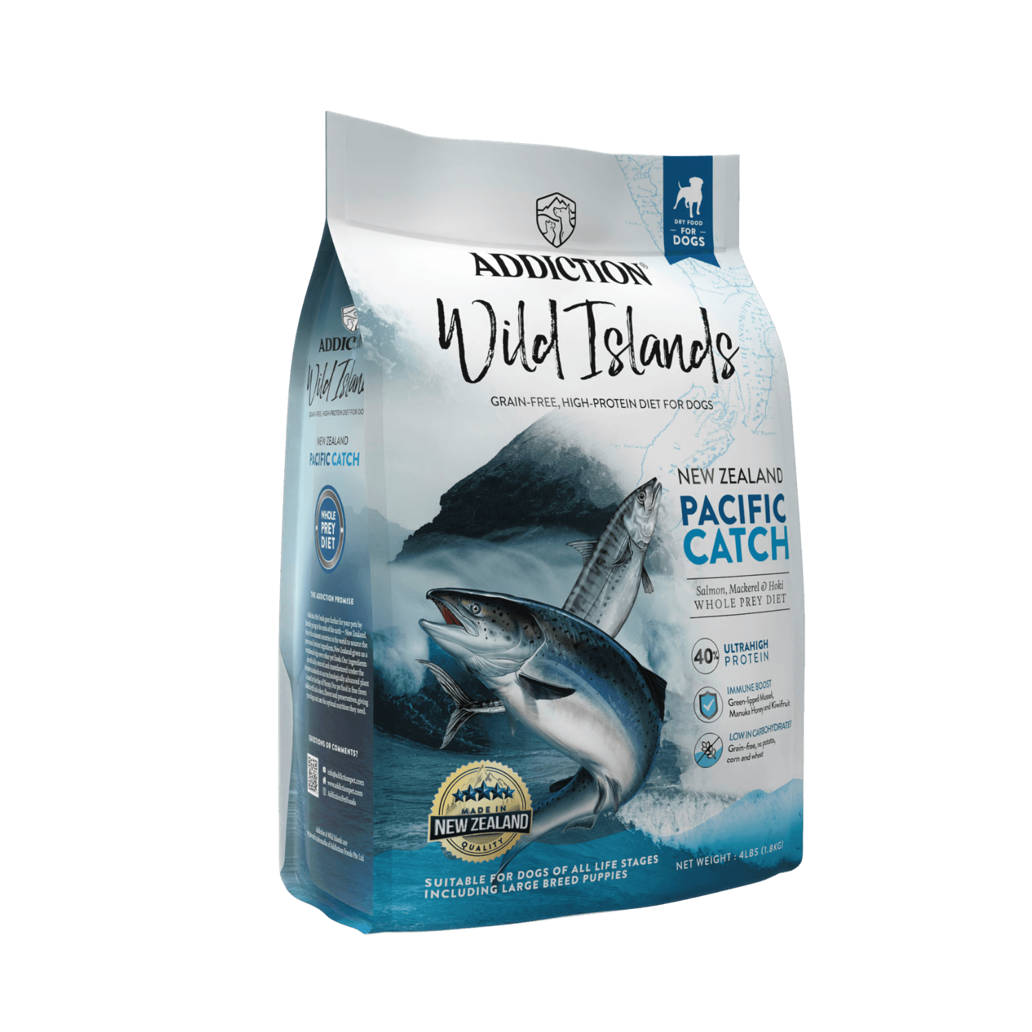 Wild Islands Pacific Catch Premium King Salmon Mackerel & Hoki Dry Dog Food