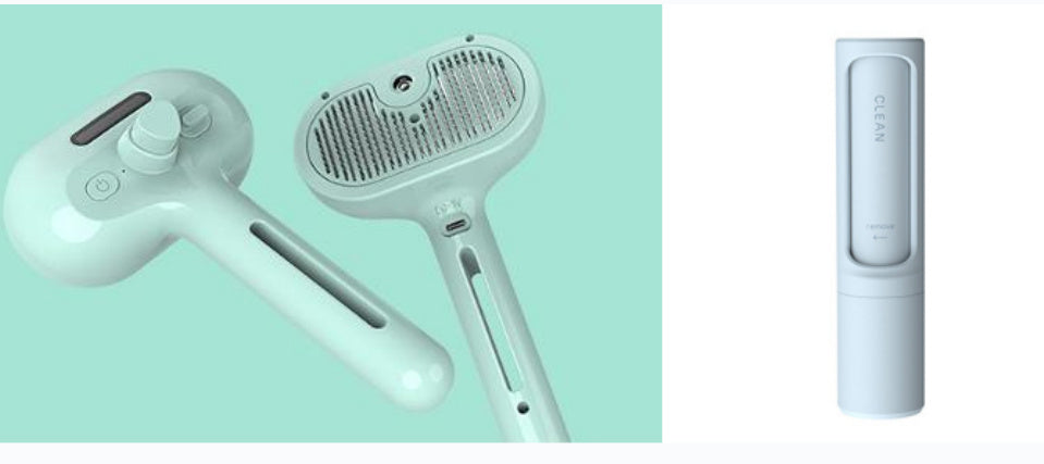 Pet Comb Self Cleaning Pets Hair Remover Brush For Dogs Grooming Tools Dematting Comb Built-in Mist Humidifier Pet Products