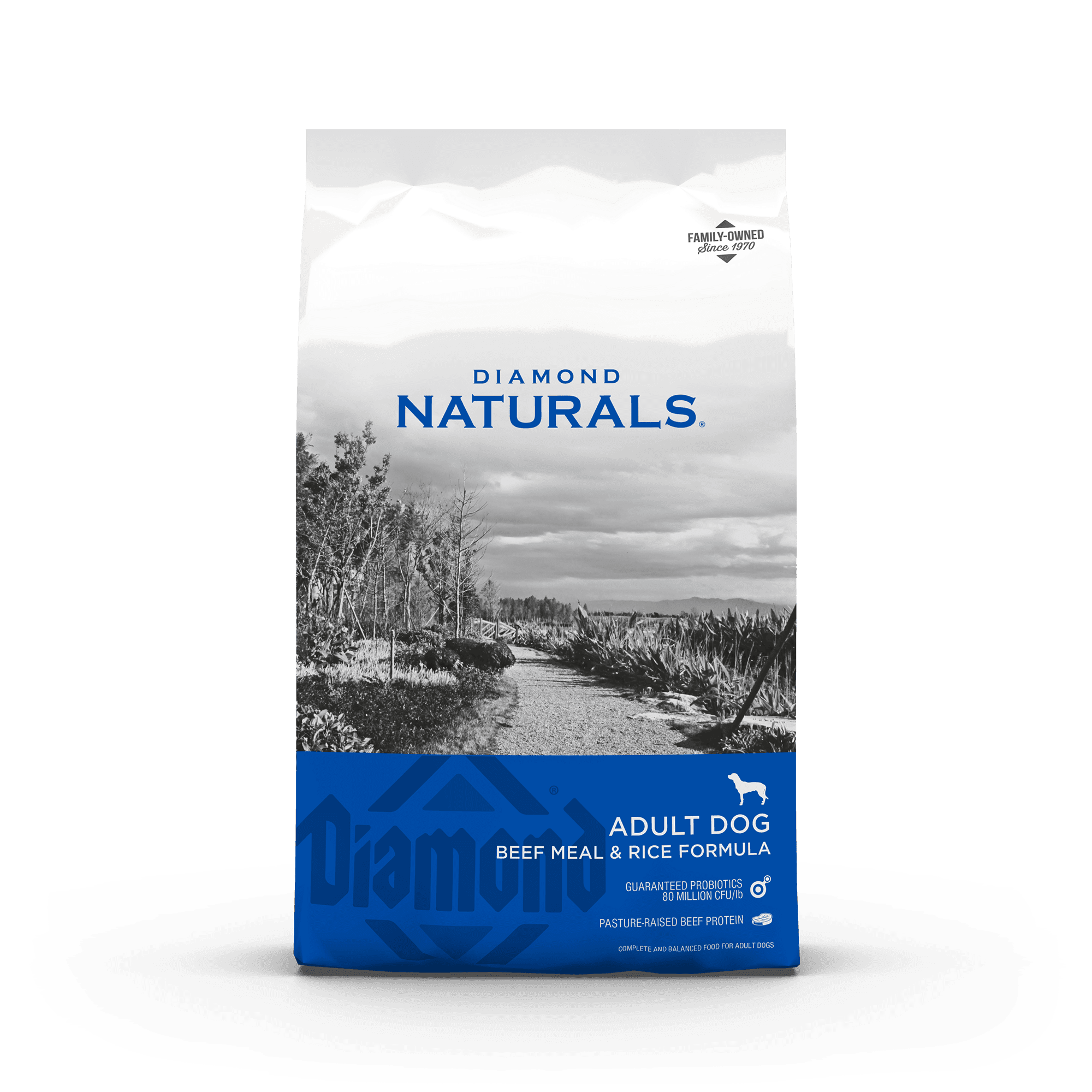 Diamond Naturals Adult Beef Meal & Rice Dry Dog Food (40lb)
