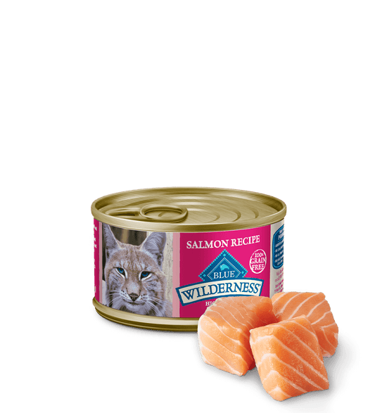 Blue Buffalo Adult Wilderness Salmon Entree Wet Cat Can (3oz)