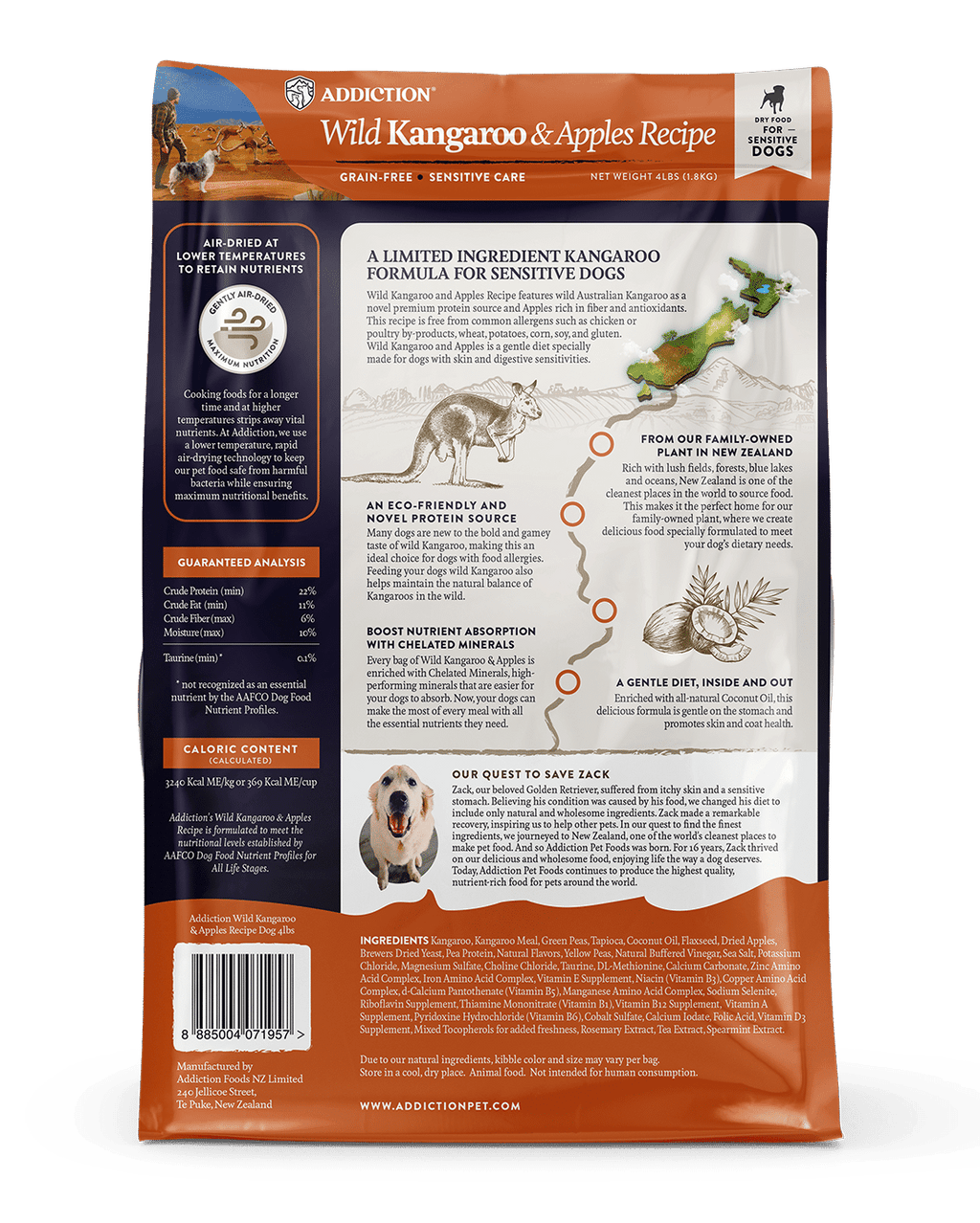 Wild Kangaroo & Apples Recipe Dry Dog Food
