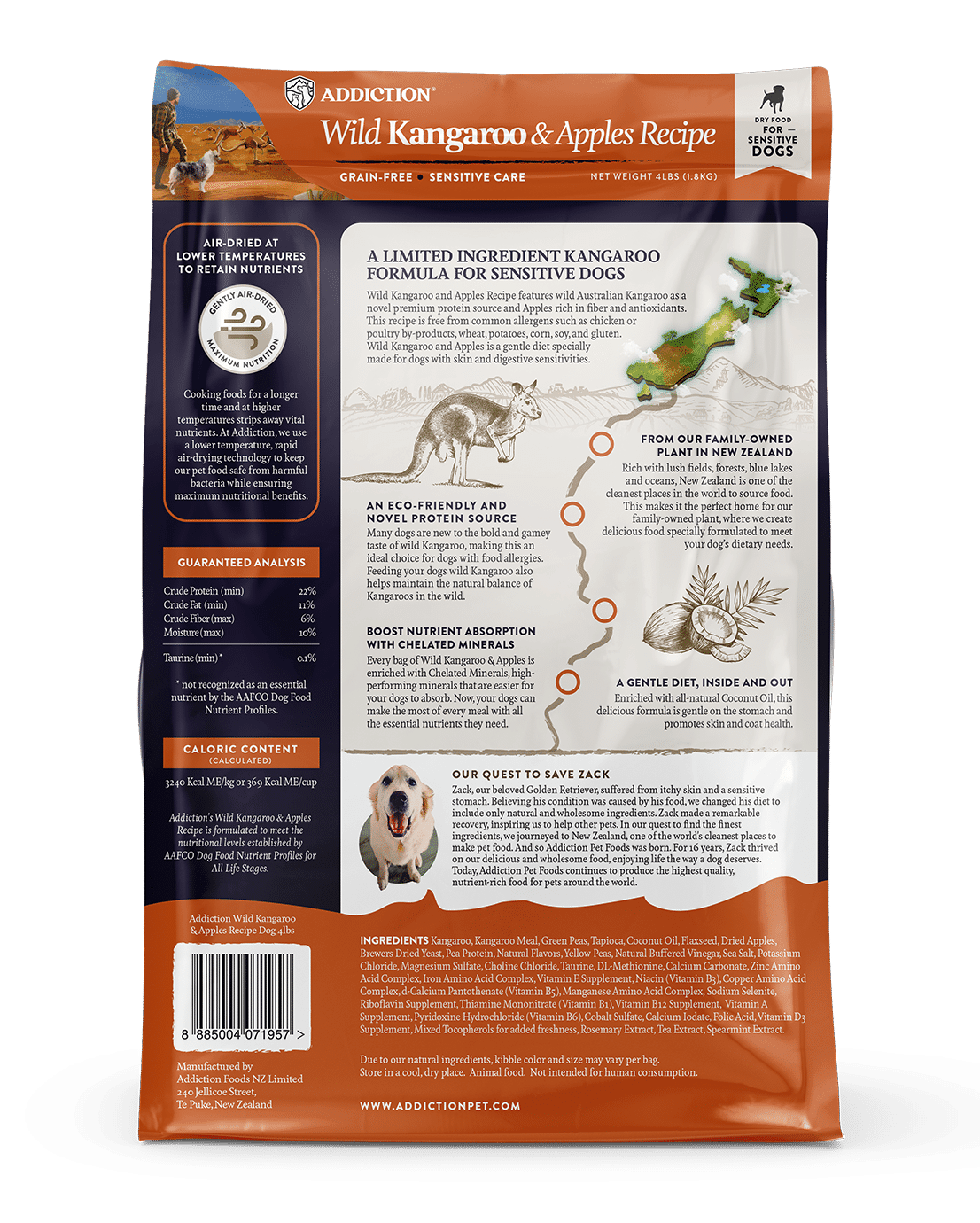 Wild Kangaroo & Apples Recipe Dry Dog Food